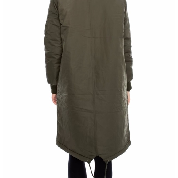 LONG LINE BOMBER JACKET - Picture 4 of 5